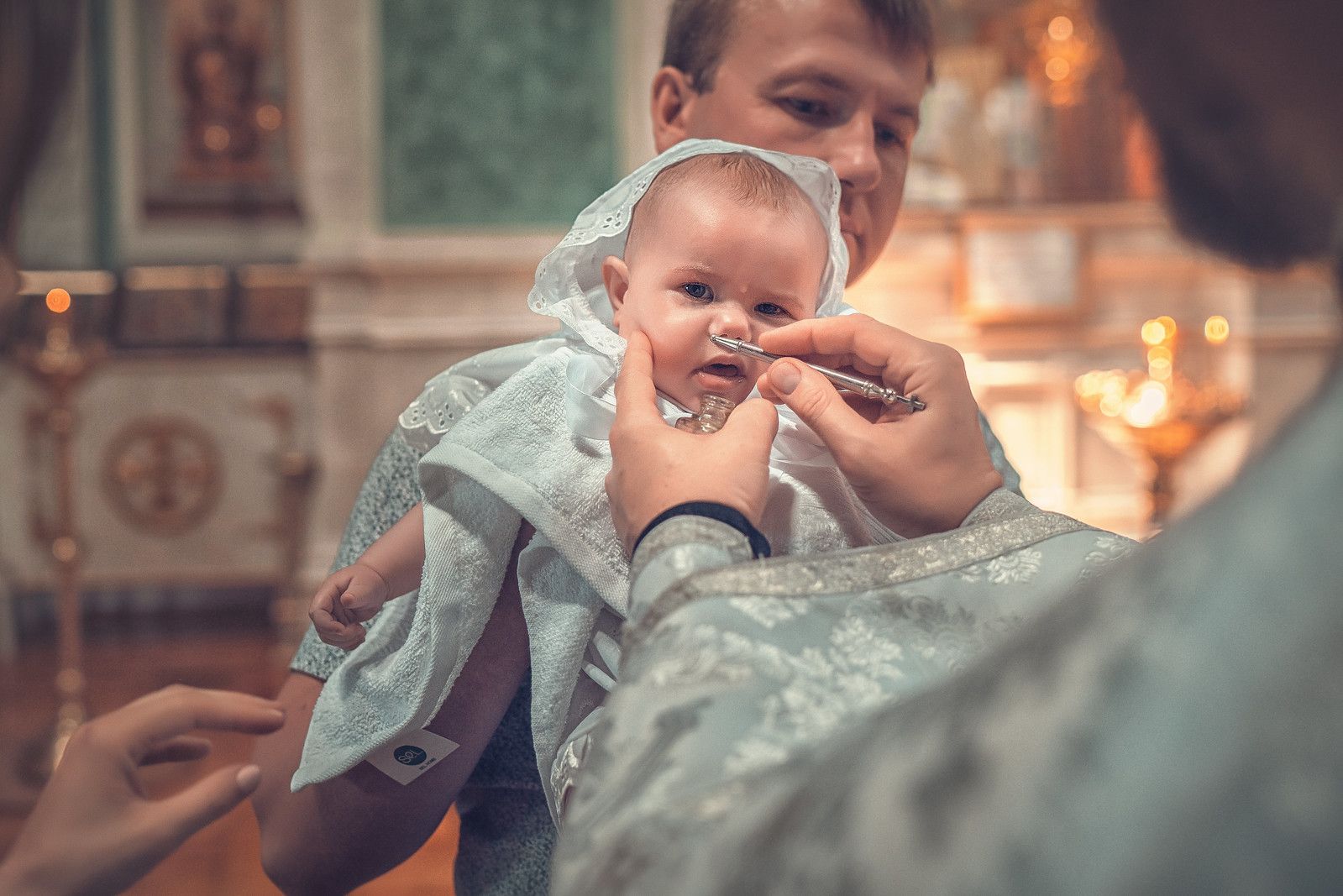Съёмка младенцев в Новочеркасском храме Александра Невского