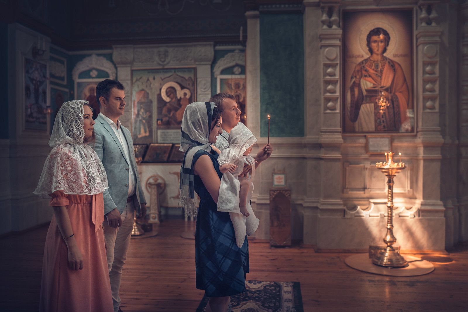 Съёмка младенцев в Новочеркасском храме Александра Невского