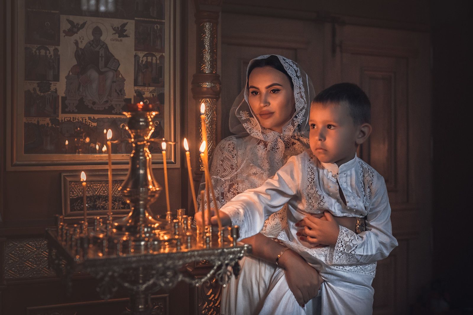 Крещение в храме Святителя Николая в Хамовниках