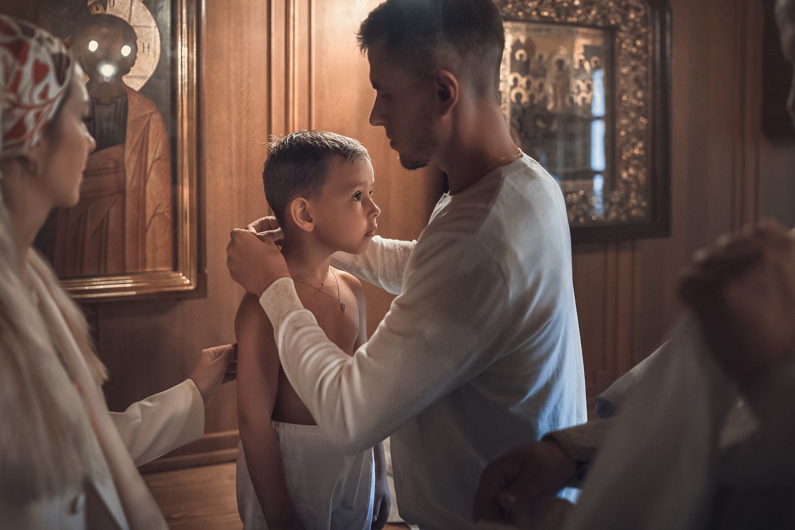 Крещение в храме Святителя Николая в Хамовниках