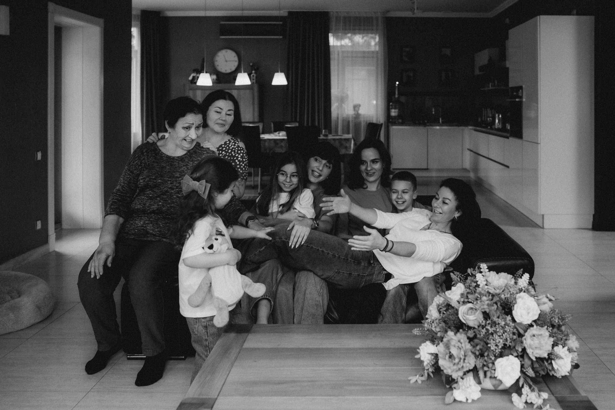 Домашняя съёмка: Большая семья