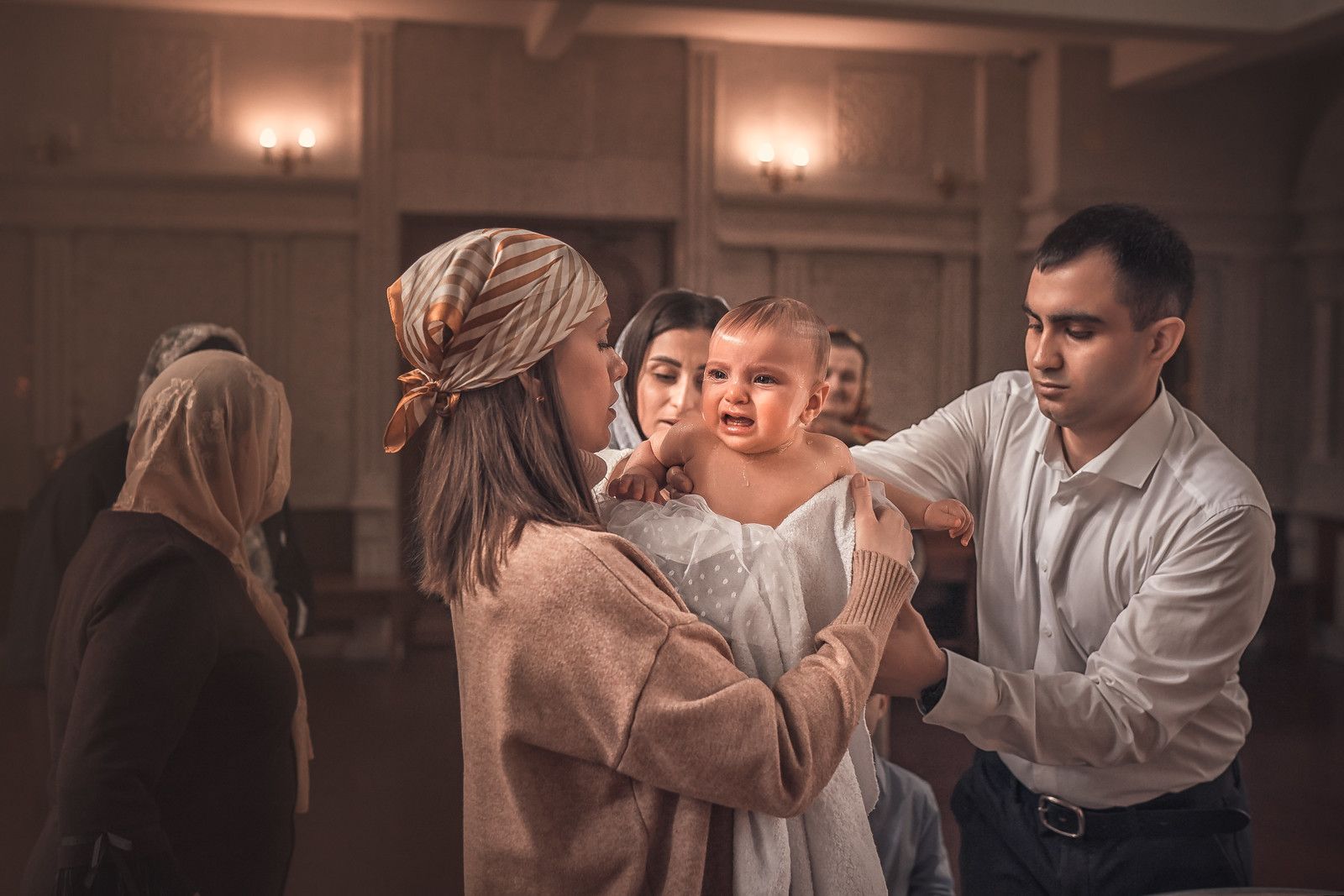 Таинство крещения в Старо-Покровском храме