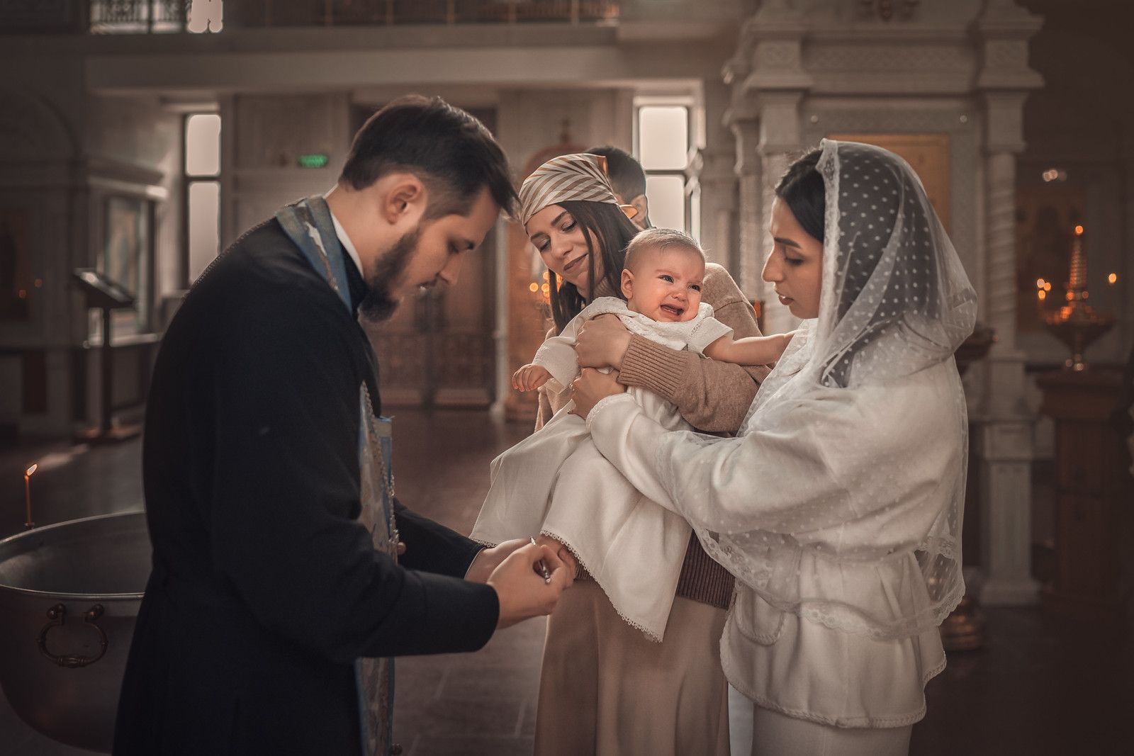 Таинство крещения в Старо-Покровском храме