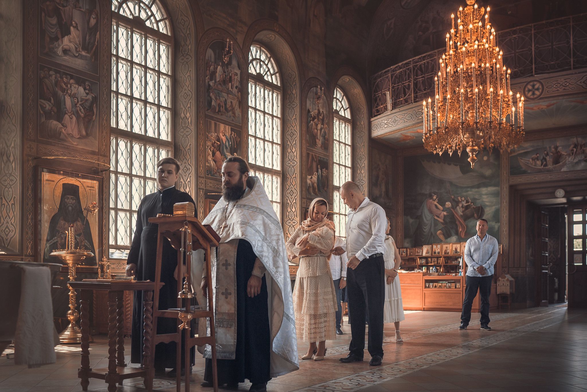 Крещение в храме Преполовения Пятидесятницы