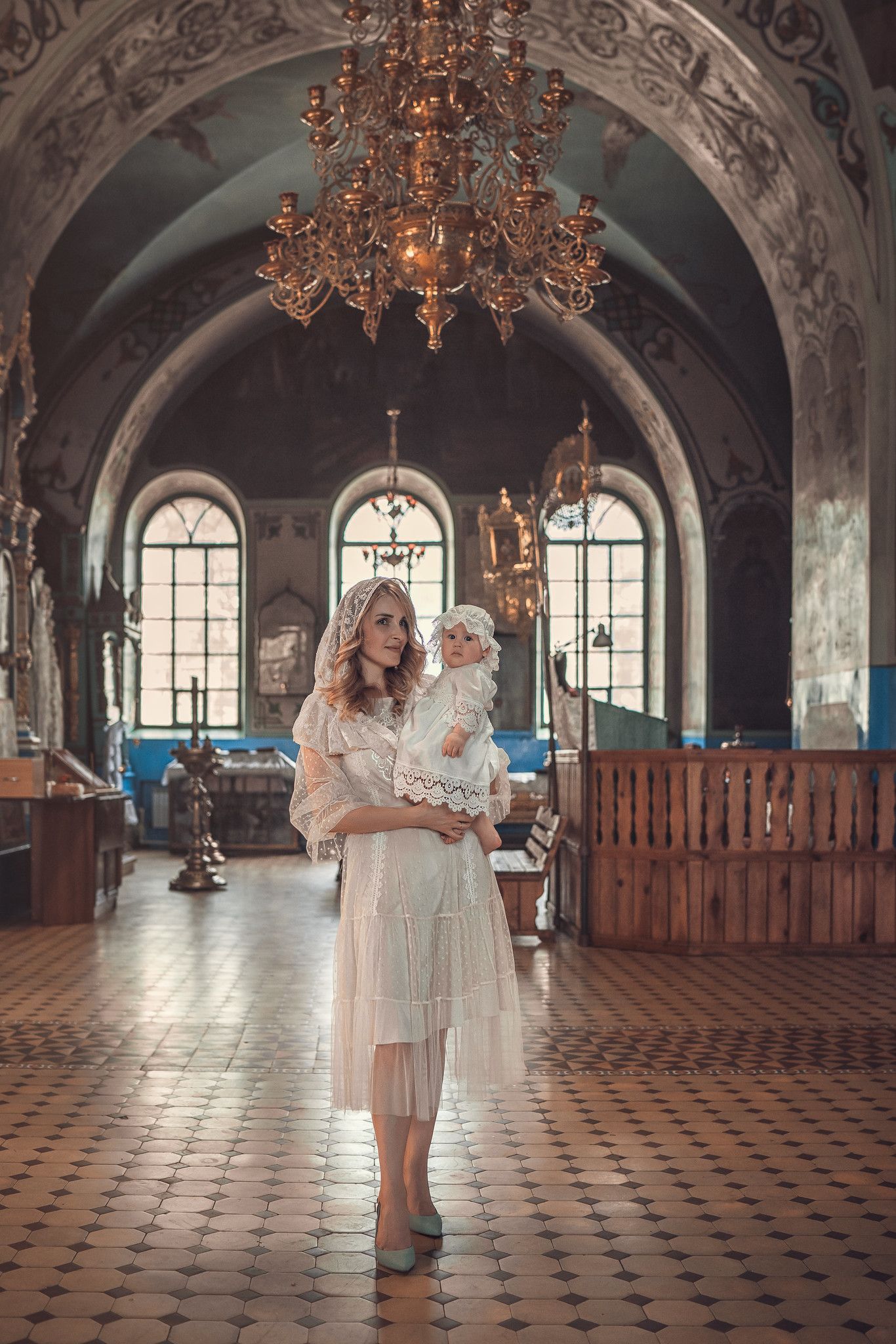 Таинство крещения в храме Преполовения Пятидесятницы