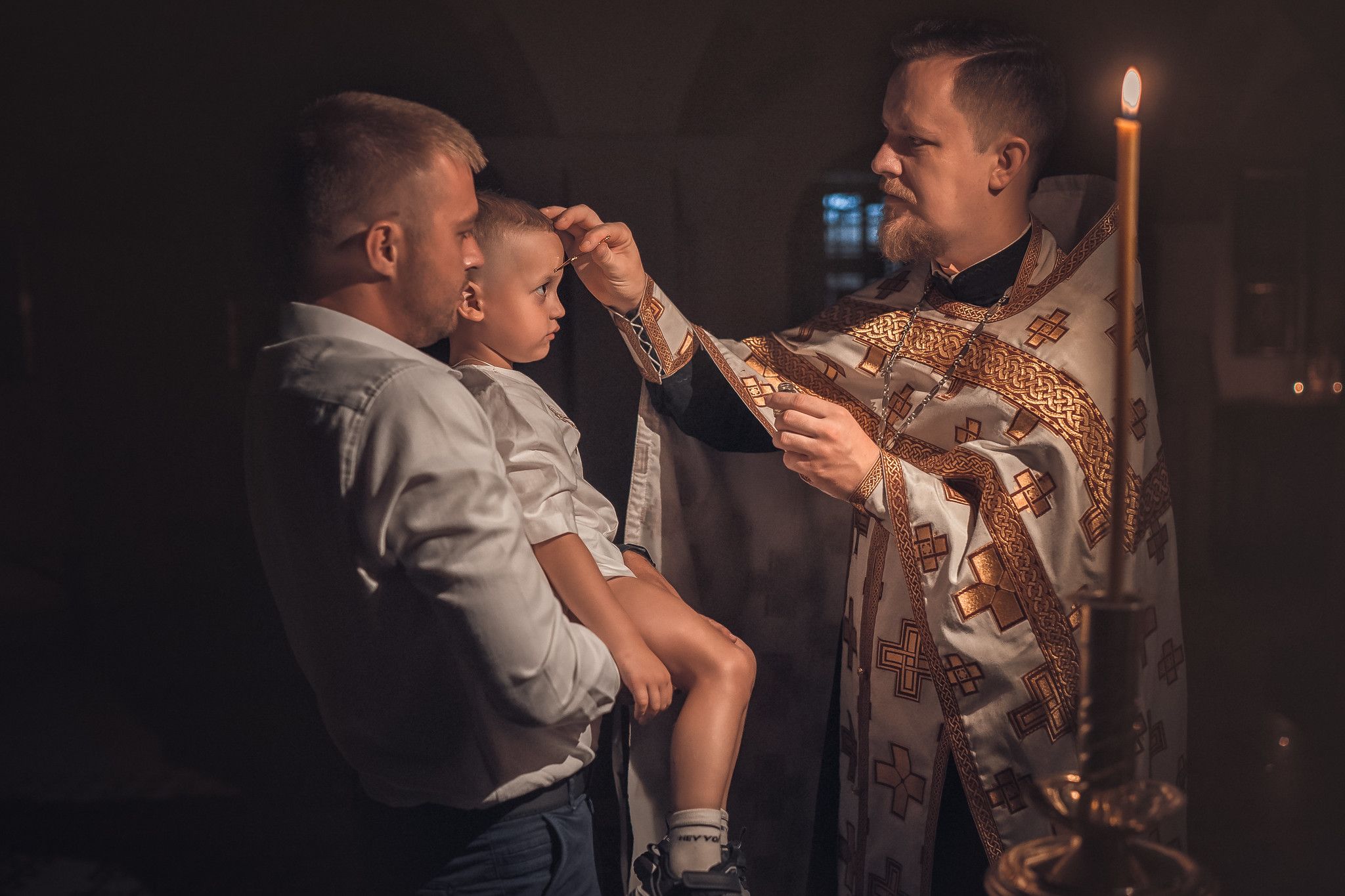 Крещение в храме 40 Севастийских мучеников