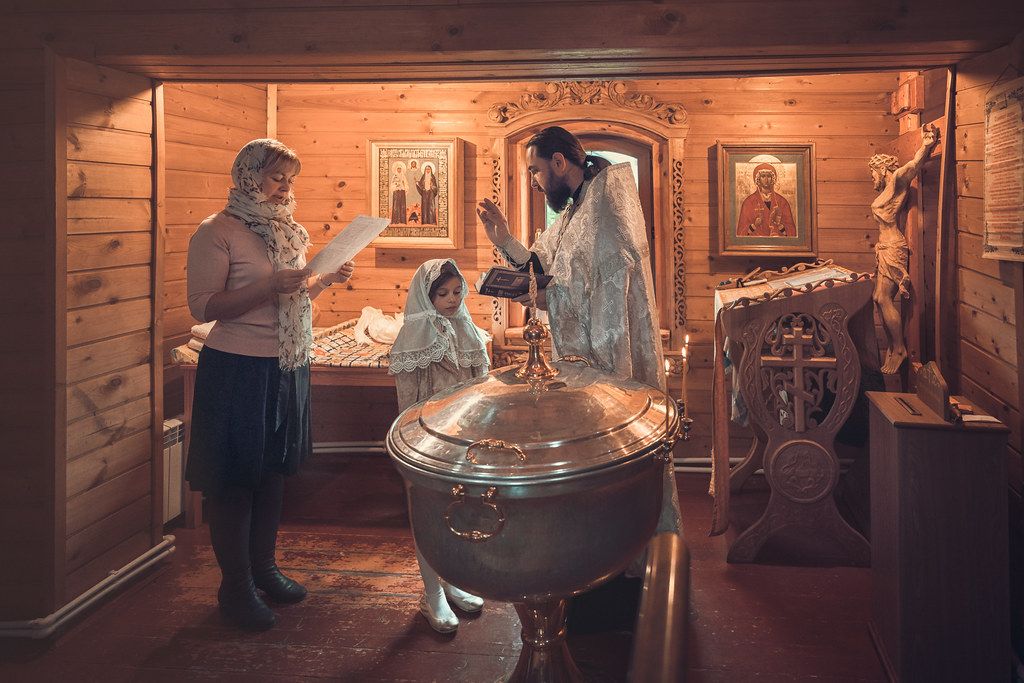 Двойное крещение в Богородицерождественском храме в Тарычево