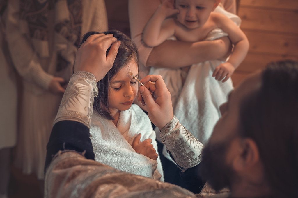 Двойное крещение в Богородицерождественском храме в Тарычево