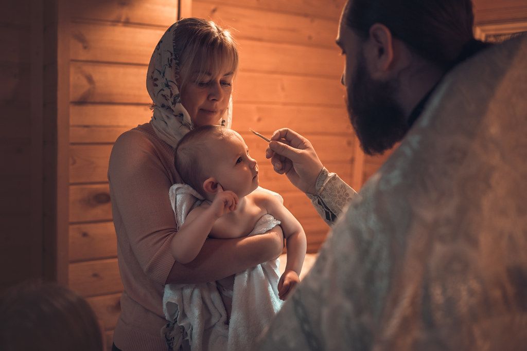 Двойное крещение в Богородицерождественском храме в Тарычево