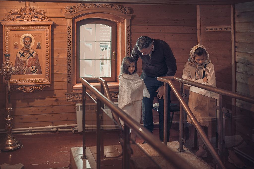 Двойное крещение в Богородицерождественском храме в Тарычево
