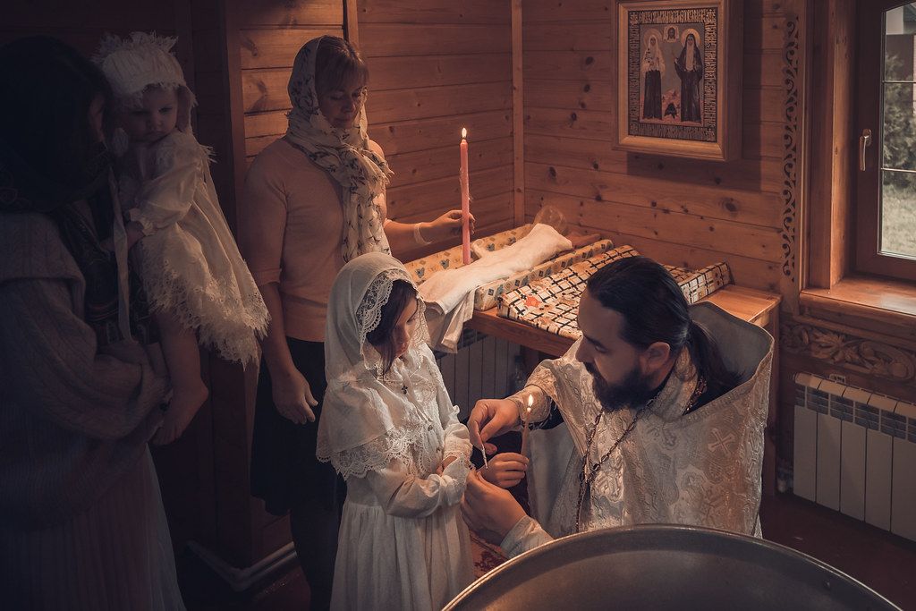 Двойное крещение в Богородицерождественском храме в Тарычево