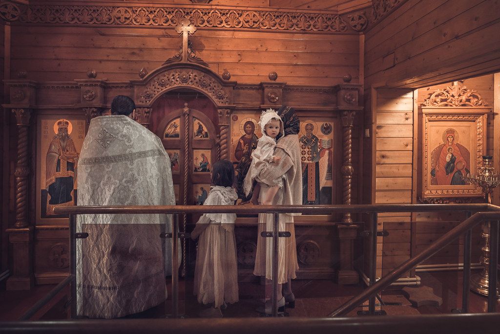 Двойное крещение в Богородицерождественском храме в Тарычево