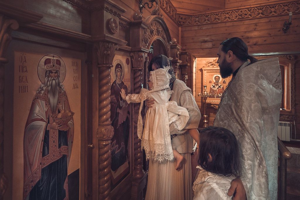 Двойное крещение в Богородицерождественском храме в Тарычево