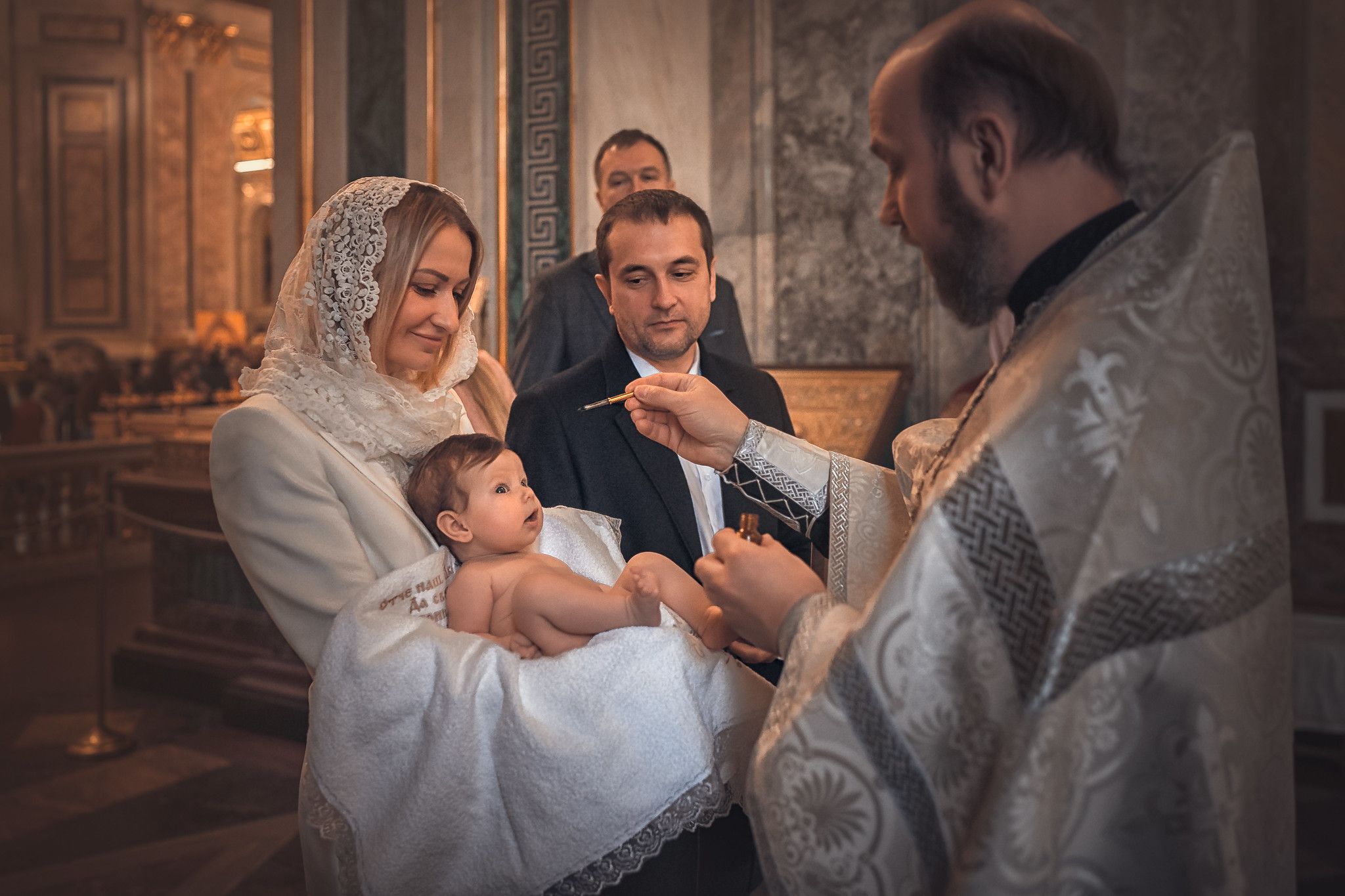 Таинство крещения в Исаакиевском соборе