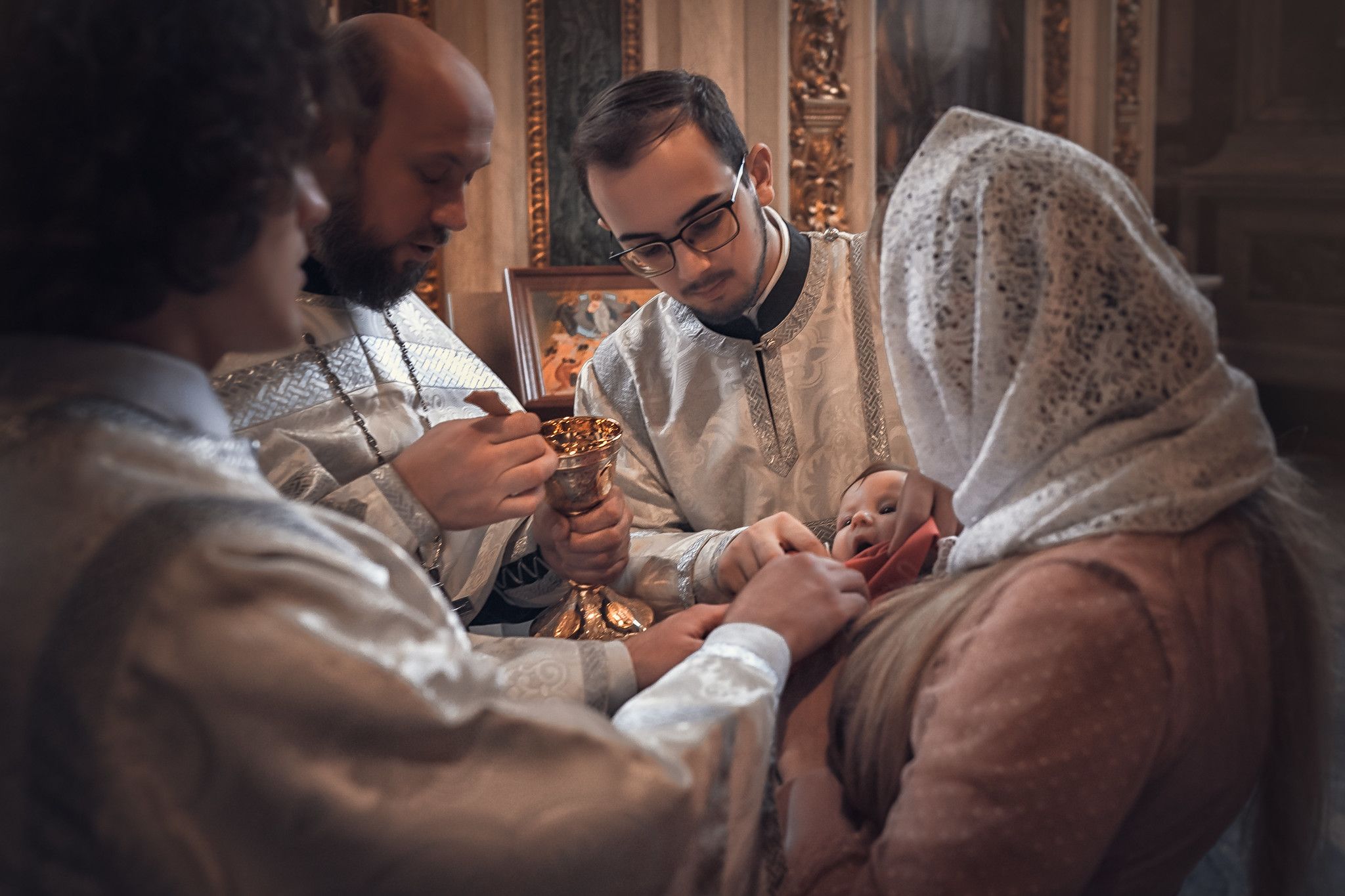 Таинство крещения в Исаакиевском соборе