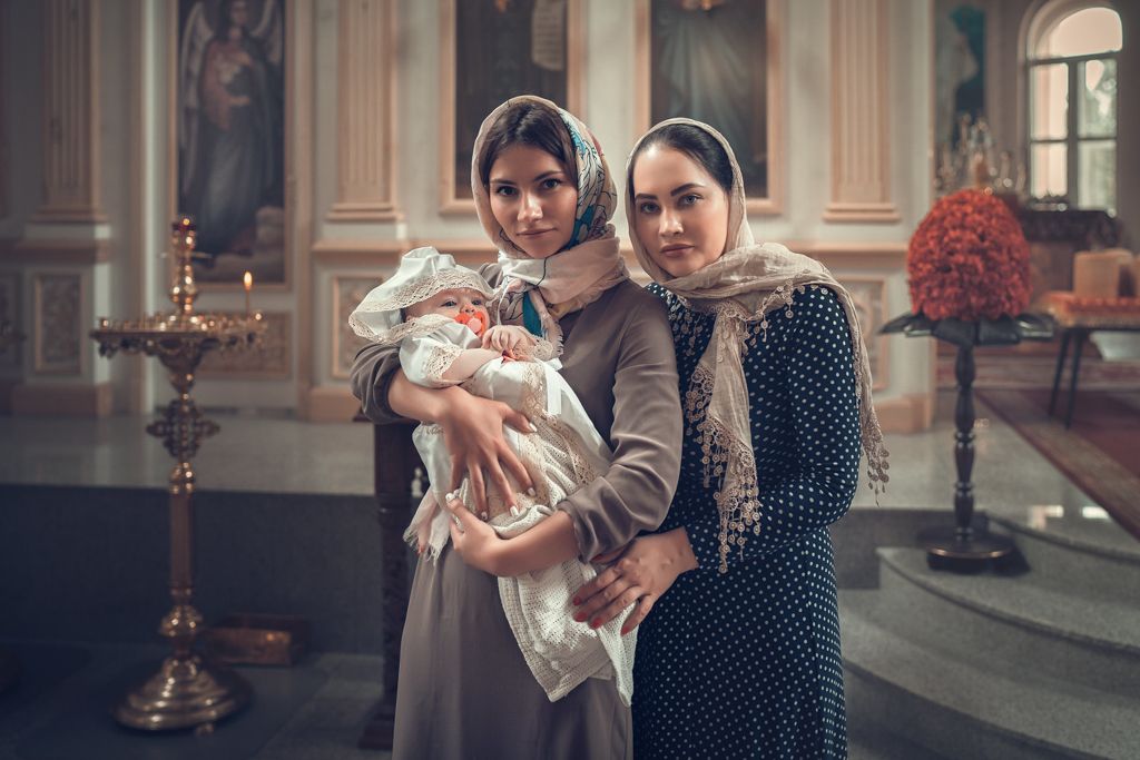 Таинство крещения в храме Иоанна Кронштадского