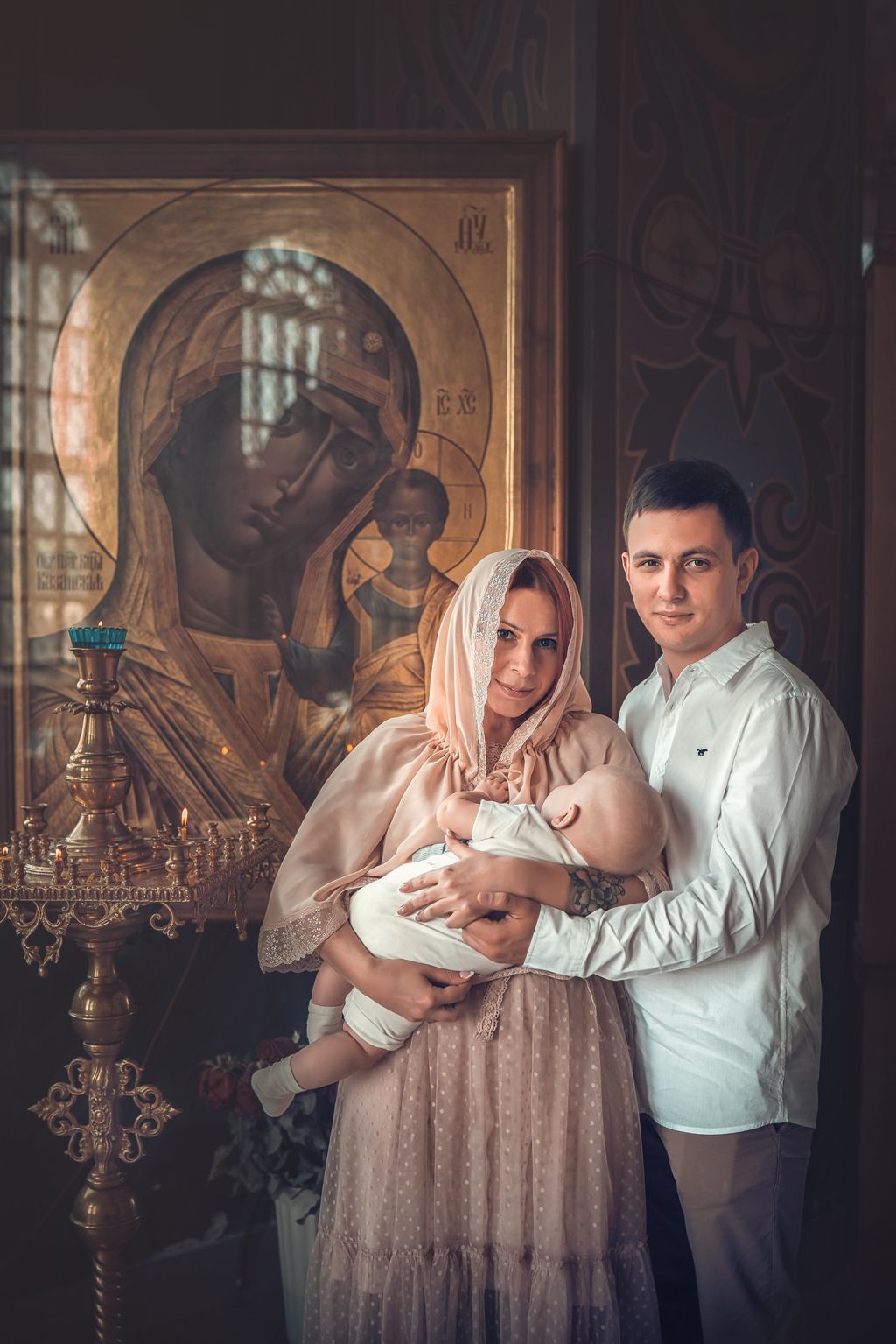 Крещение в храме Преполовения Пятидесятницы