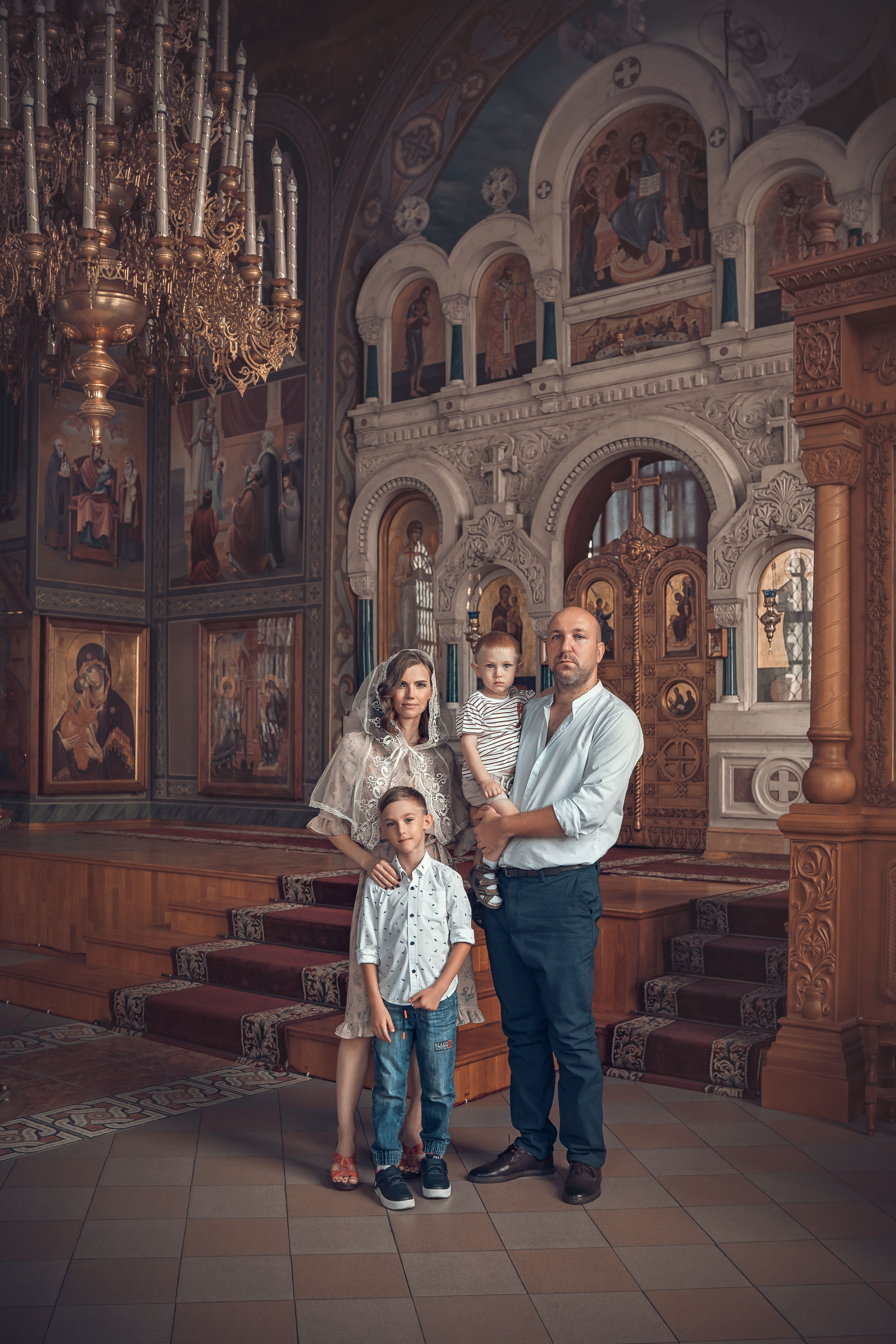 Крещение в храме Преполовения Пятидесятницы