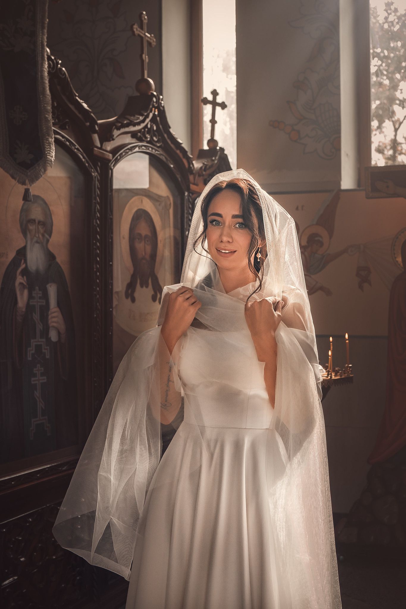 Венчание в храме Ксении Петербургской в Абрау-Дюрсо