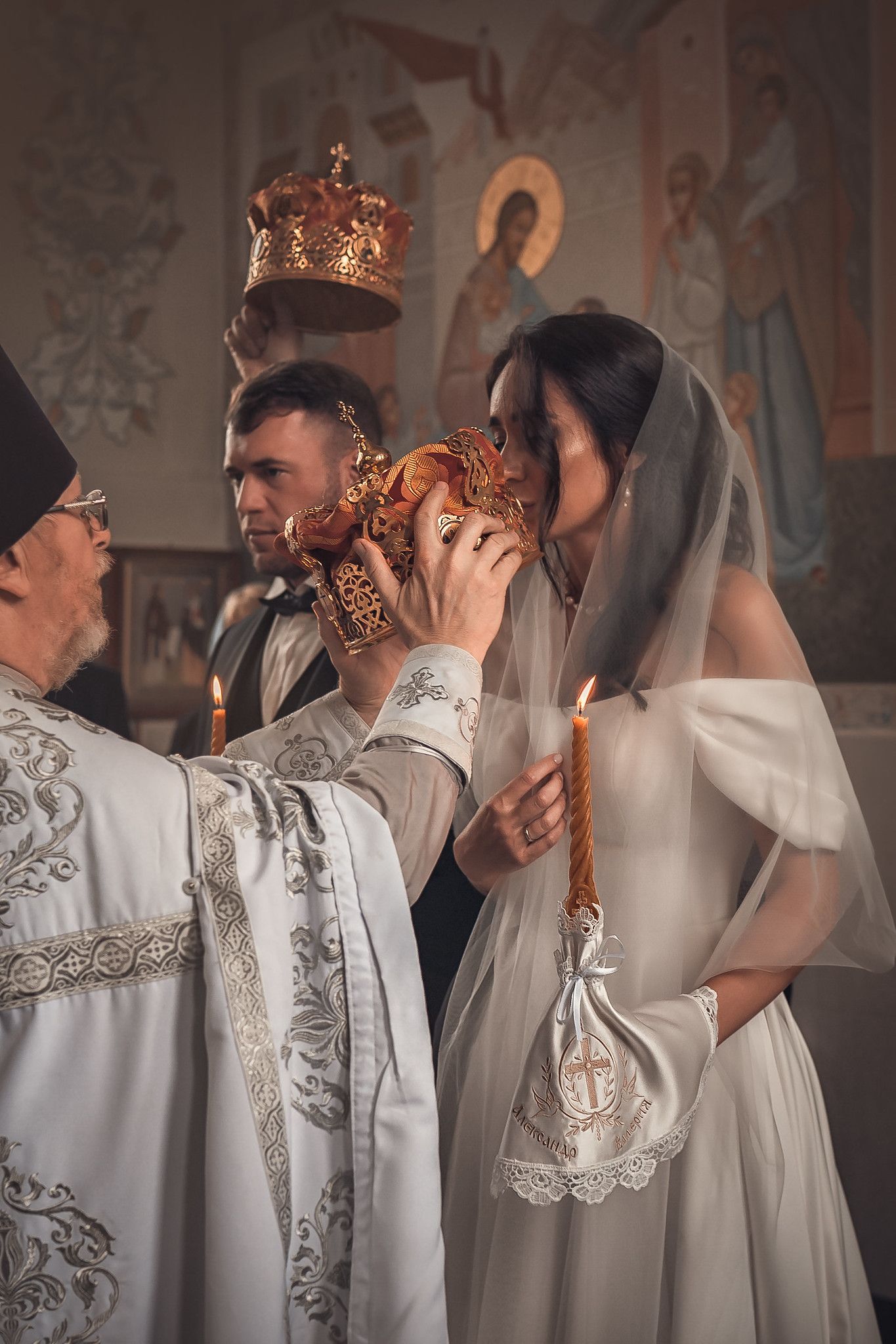 Венчание в храме Ксении Петербургской в Абрау-Дюрсо