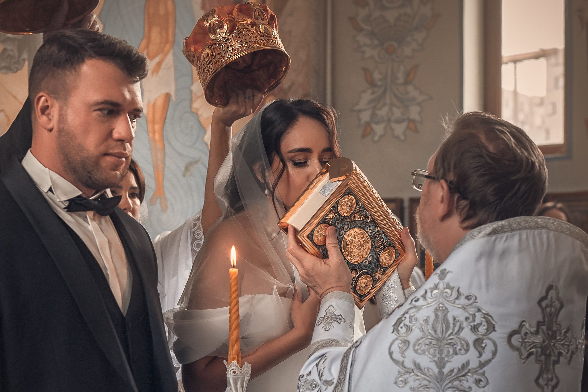 Венчание в храме Ксении Петербургской в Абрау-Дюрсо