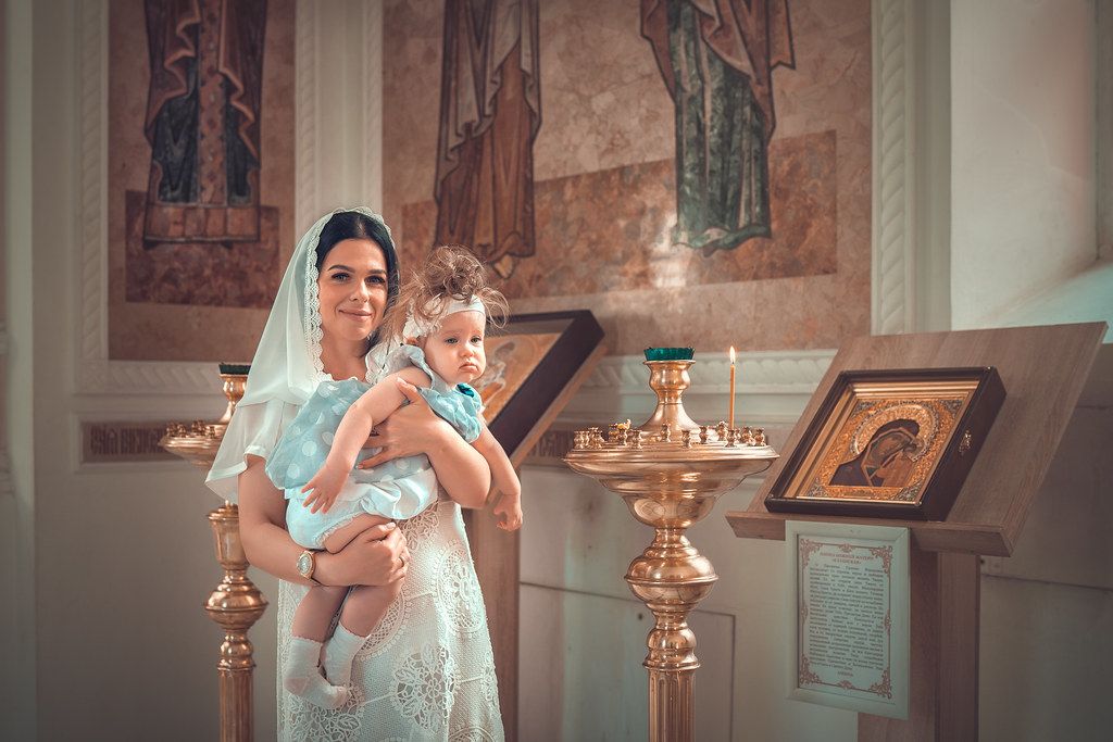 Крещение в храме Великомученицы Екатерины