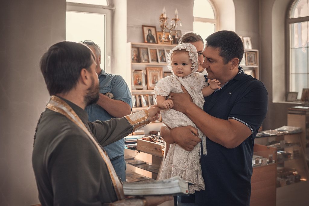 Крещение в Кропоткинском храме апостолов Петра и Павла