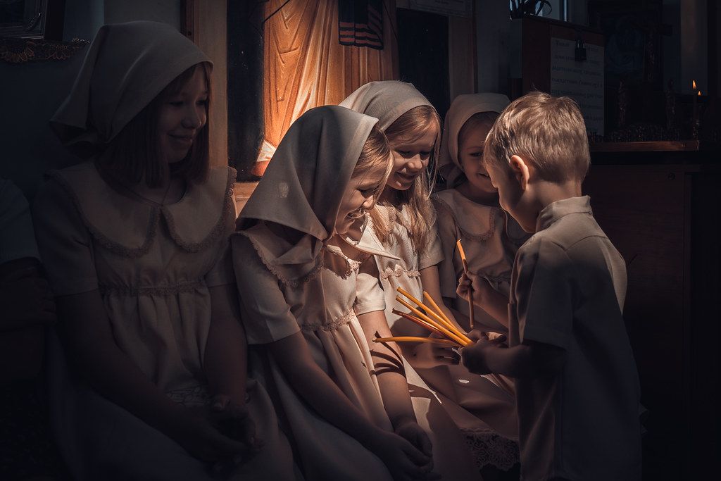 KДети в храме