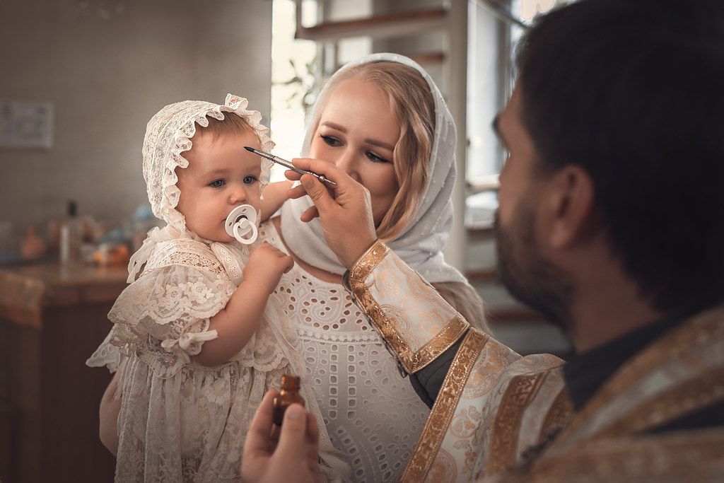 Крещение в Кропоткинском храме апостолов Петра и Павла