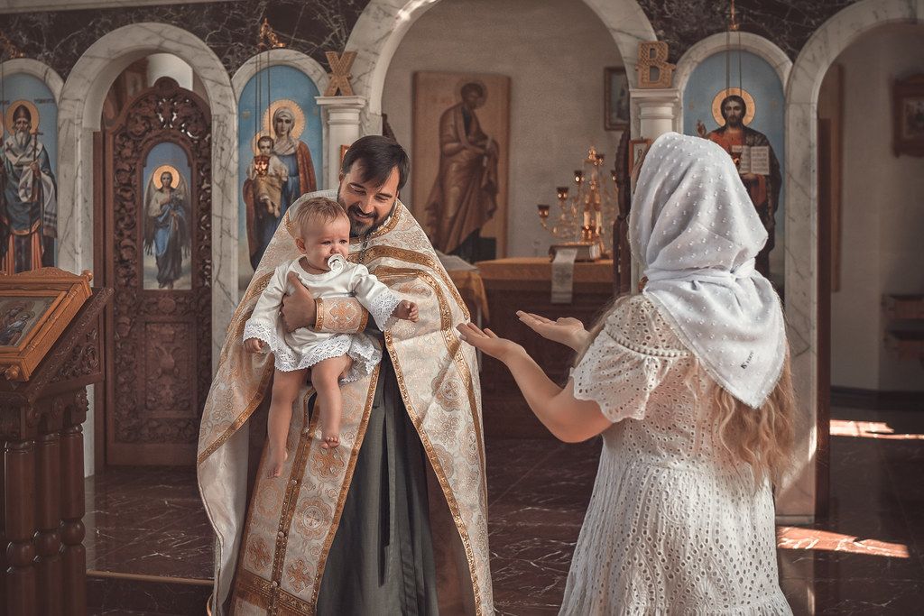 Крещение в Кропоткинском храме апостолов Петра и Павла