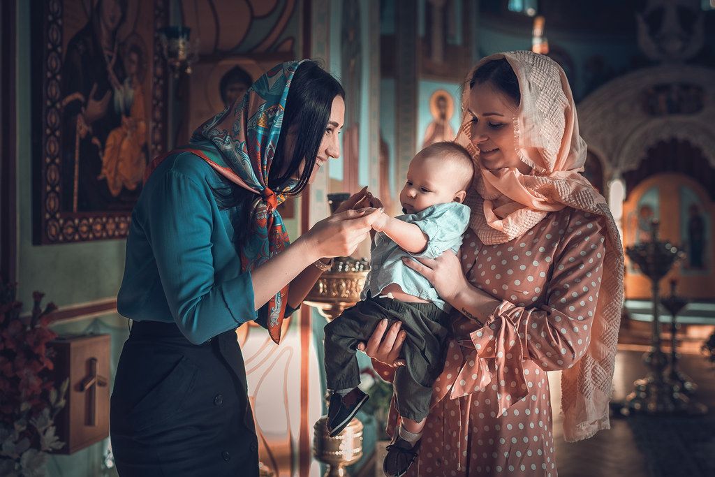 Таинство крещения в Питерском храме Шестоковской иконы Божией Матери