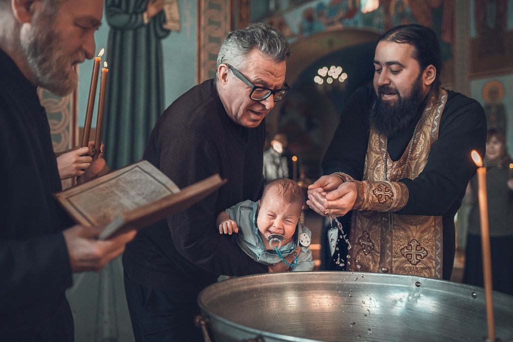 Таинство крещения в Питерском храме Шестоковской иконы Божией Матери