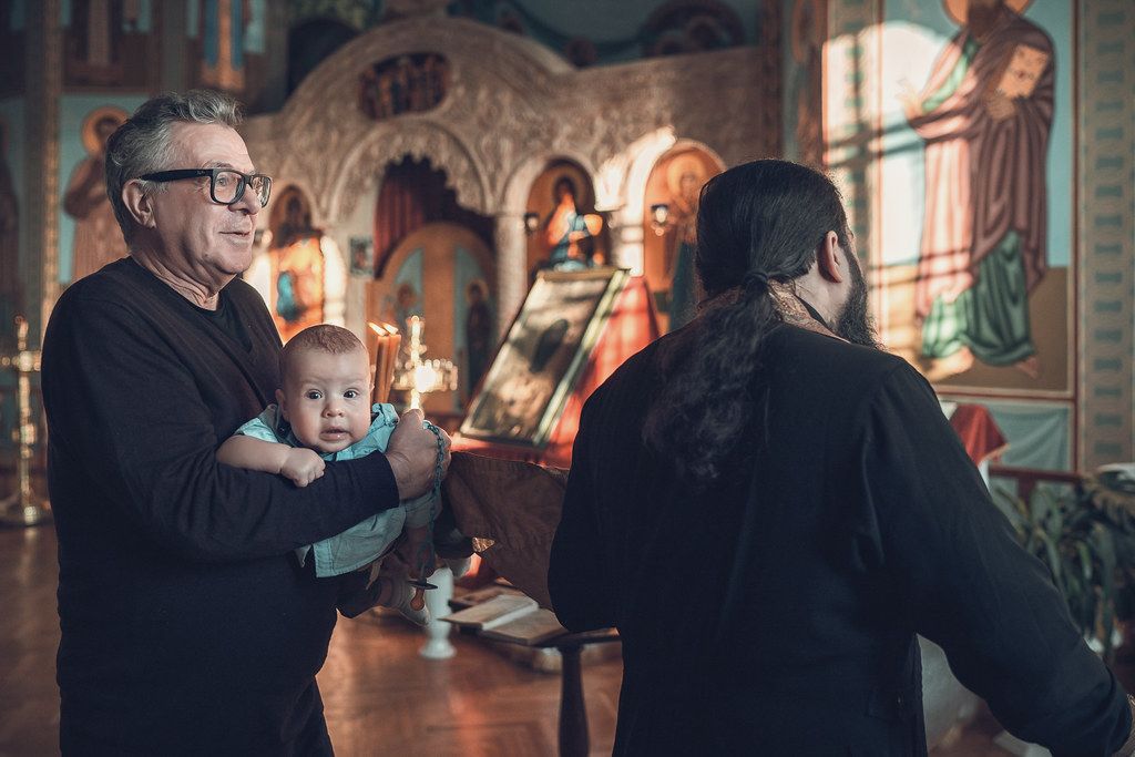 Таинство крещения в Питерском храме Шестоковской иконы Божией Матери