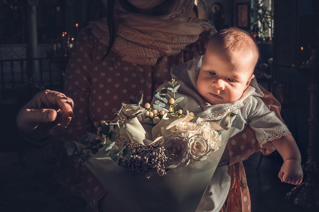 Таинство крещения в Питерском храме Шестоковской иконы Божией Матери