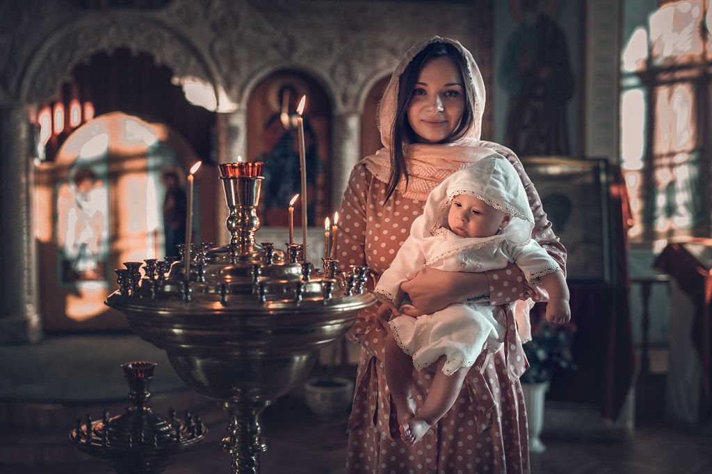 Таинство крещения в Питерском храме Шестоковской иконы Божией Матери