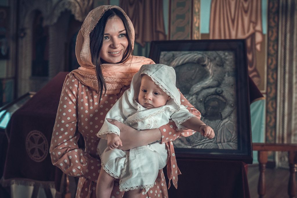 Таинство крещения в Питерском храме Шестоковской иконы Божией Матери