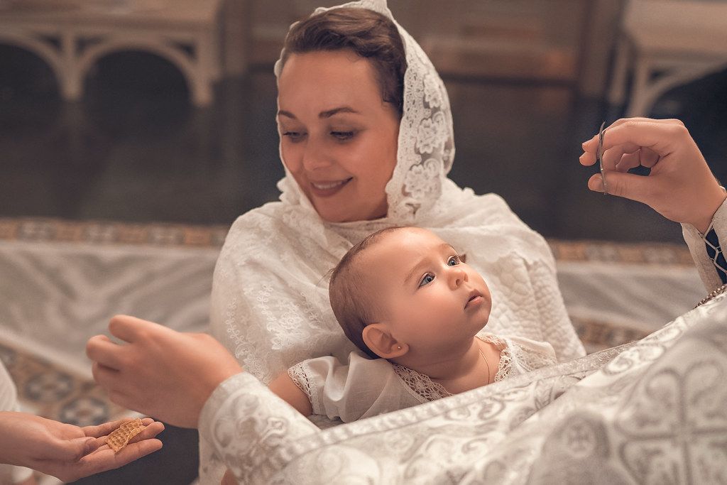 Крещение в Сретенском монастыре