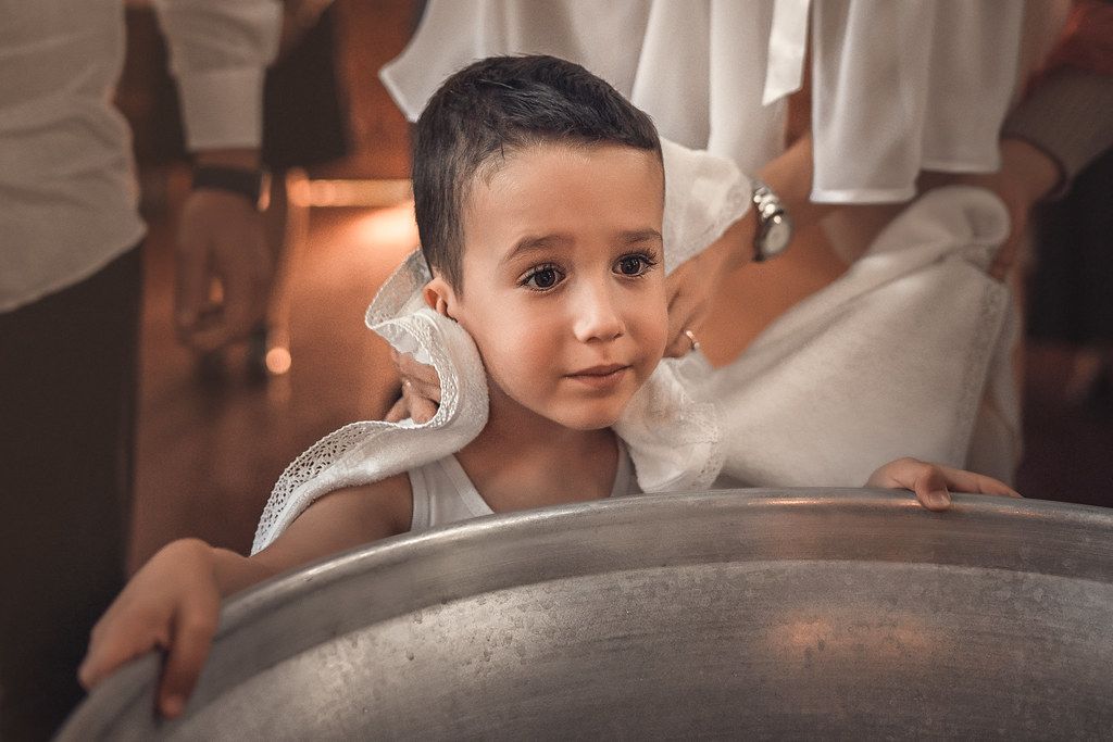 Таинство крещения в Старо-Покровском храме