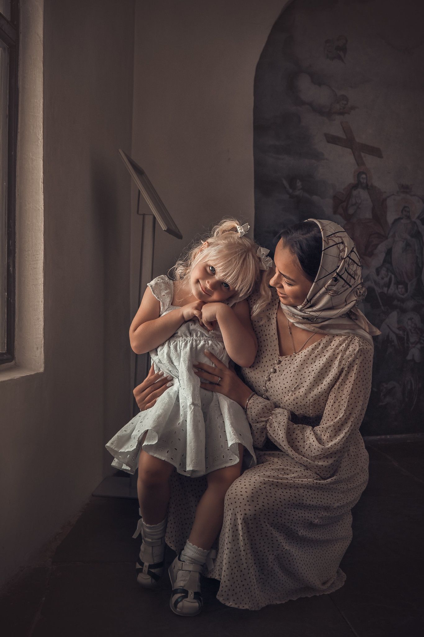 Съёмка крещения дошкольников в Старочеркасском соборе