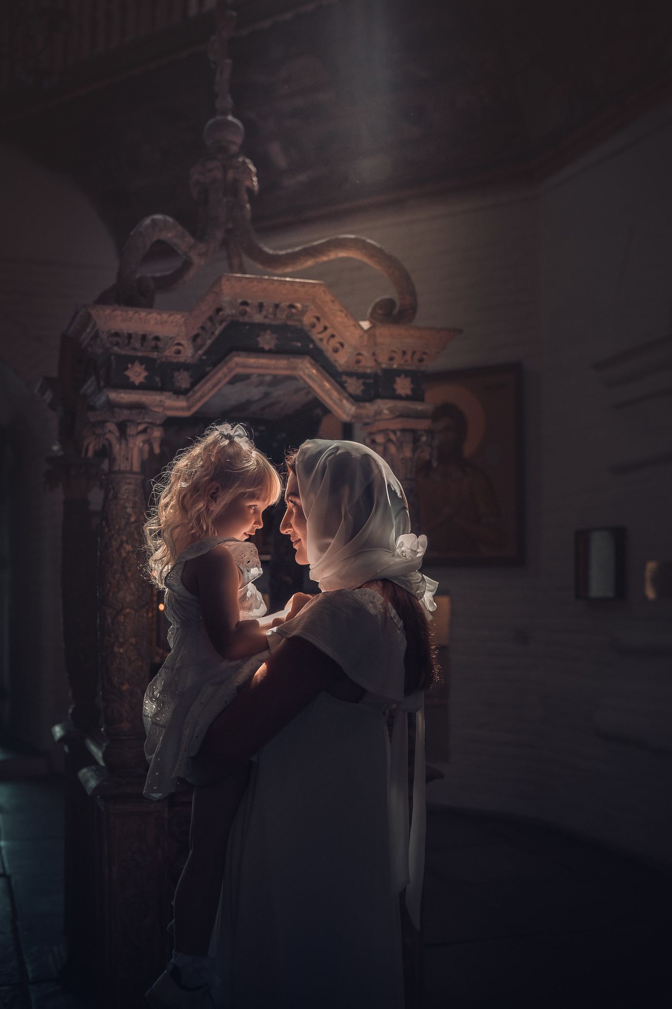 Съёмка крещения дошкольников в Старочеркасском соборе