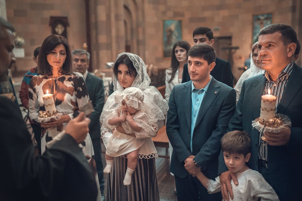 Крещение в храме Армянской Апостольской церкви Сурб Арутюн