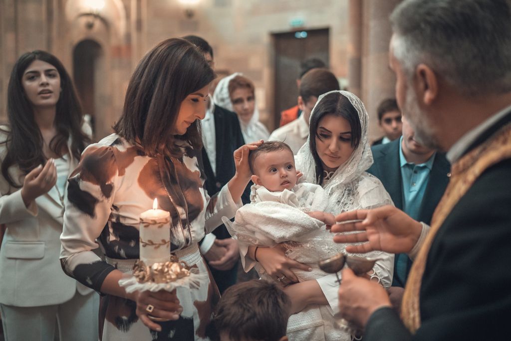 Крещение в храме Армянской Апостольской церкви Сурб Арутюн