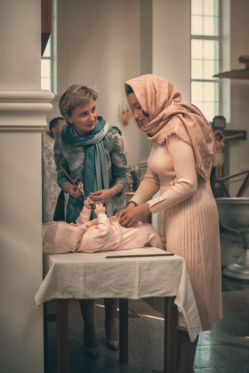 Таинство крещения в храме мученицы Татианы при ДГТУ